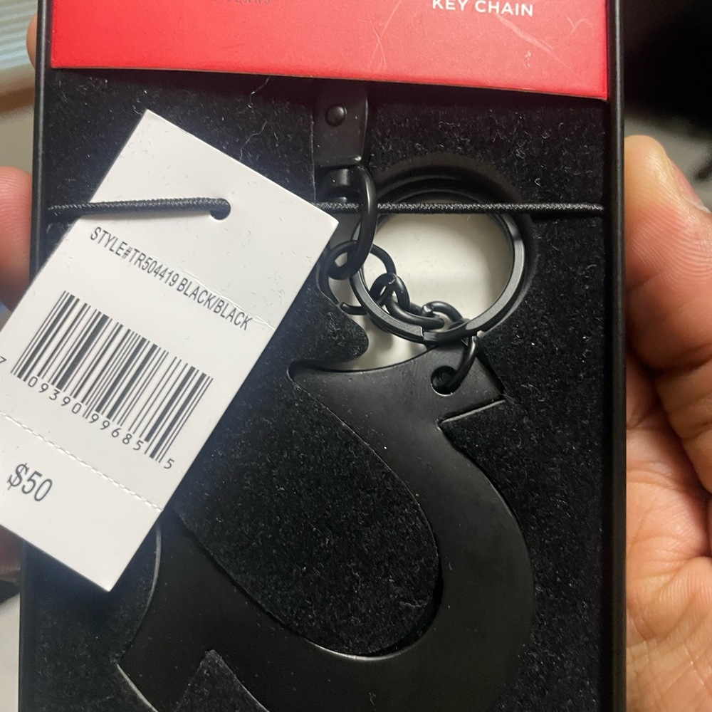 True Religion Black Key Chain and Bottle Opener